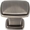 Jeffrey Alexander 1-3/16" Overall Length Brushed Pewter Square Milan 1 Cabinet Knob 1091BNBDL - alternate 4